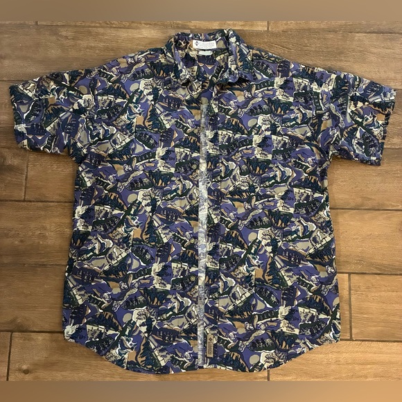 Vintage Columbia Camp Trail Explorer Button Up Shirt - Picture 1 of 4